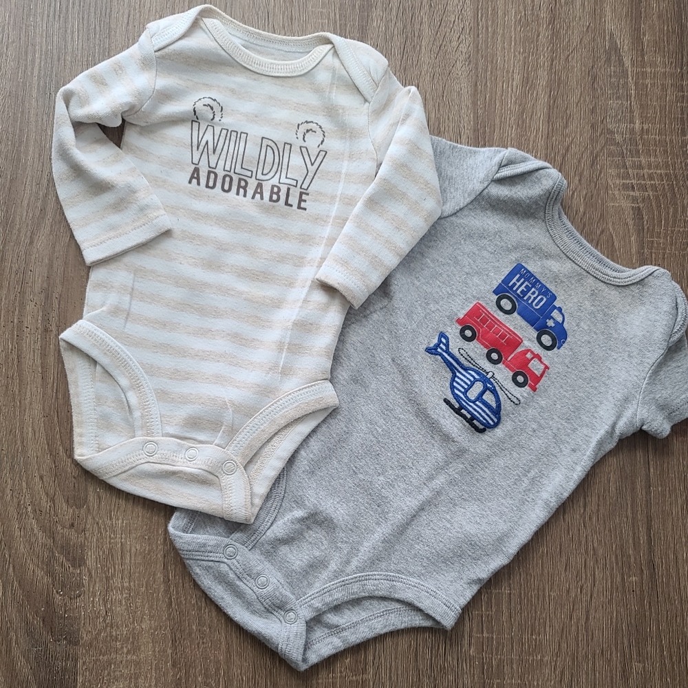 Carter's Child of Mine Graphic Print Onesies - Set of 2